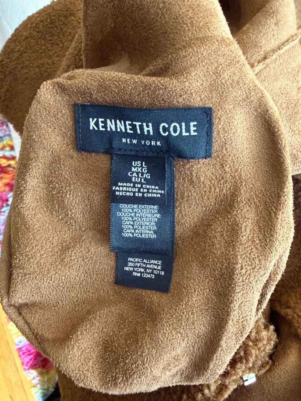 Reversible Faux Shearling/Teddy Brown Coat - Picture 5 of 5